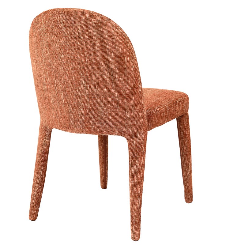 Set of Two Brown Duo Upholstered Dining Chairs