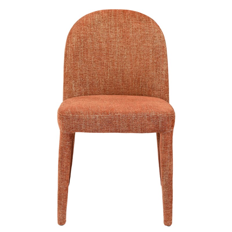 Set of Two Brown Duo Upholstered Dining Chairs