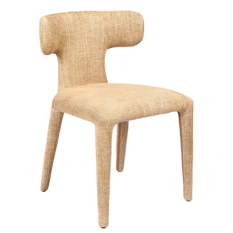 Lyall Wheat upholstered dining chair in wheat beige