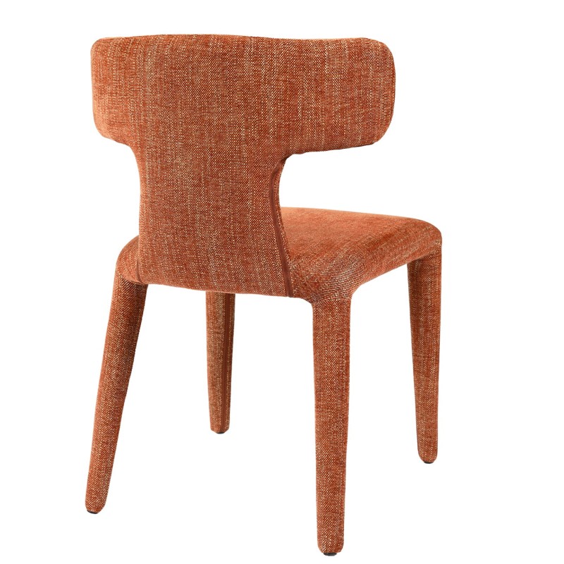 Lyall Brown upholstered chair in a warm brown finish