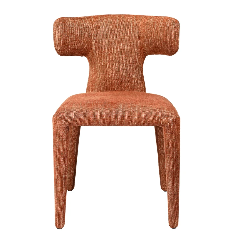 Brown dining chair for a wooden table