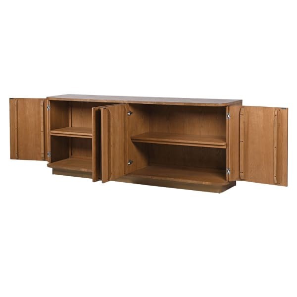 Lincoln Four-Door Sideboard 200cm – Wooden Buffet Cabinet