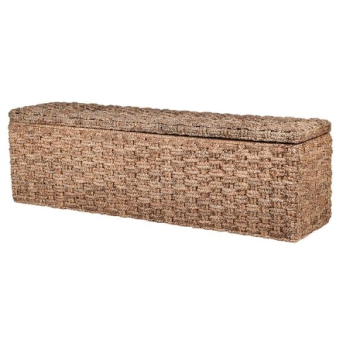 Boho Water Hyacinth Blanket Box 160cm – Hand-Woven Storage Chest