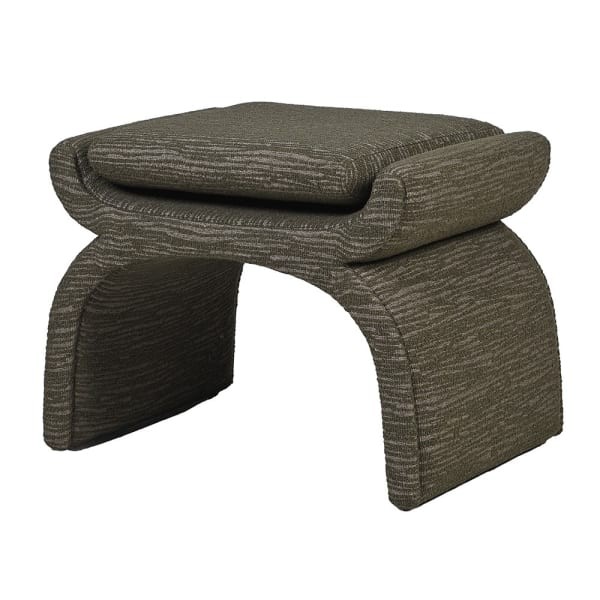 Luxury Olive Green Vanity Stool Pouffe, 65 × 46 cm