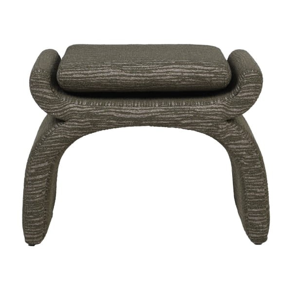 Luxury Olive Green Vanity Stool Pouffe, 65 × 46 cm