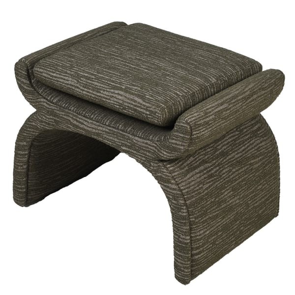 Luxury Olive Green Vanity Stool Pouffe, 65 × 46 cm