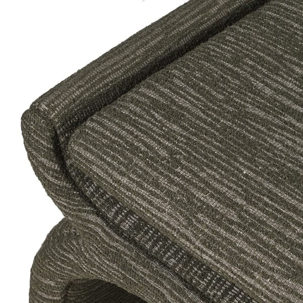 Luxury Olive Green Vanity Stool Pouffe, 65 × 46 cm