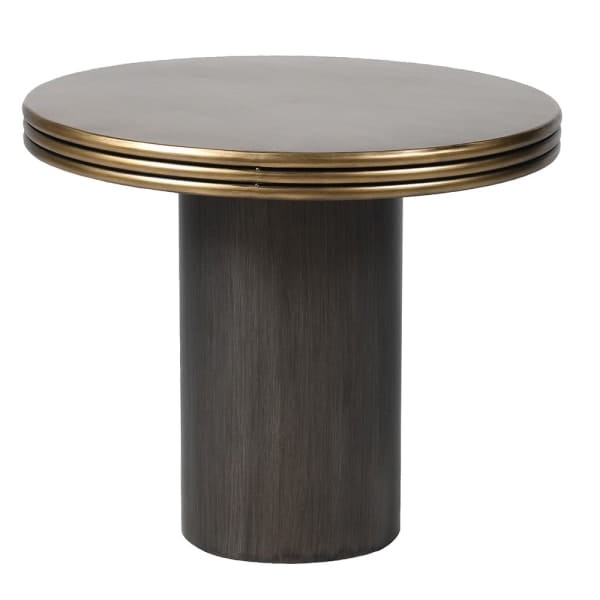 Hexa Round Coffee Table with Gold Top – 60cm