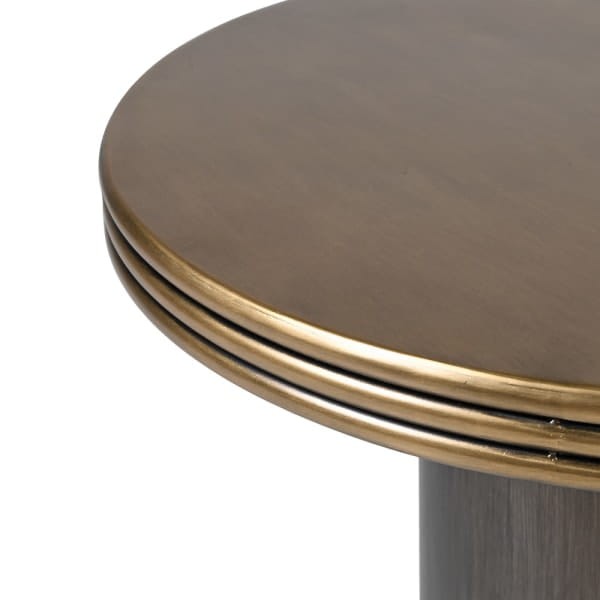 Hexa Round Coffee Table with Gold Top – 60cm