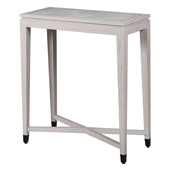 Primrose Small Oak Console Table with Black Iron Detailing, 76 x 86cm