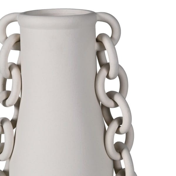 White Chain Porcelain Vase 43 cm