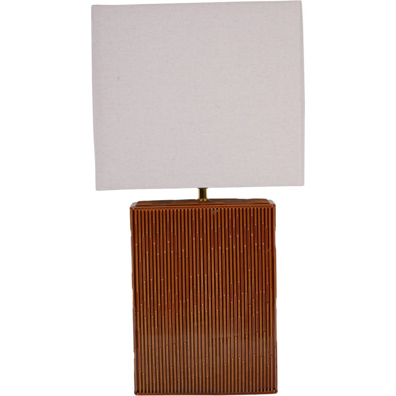 Rust table lamp for a console table or sideboard