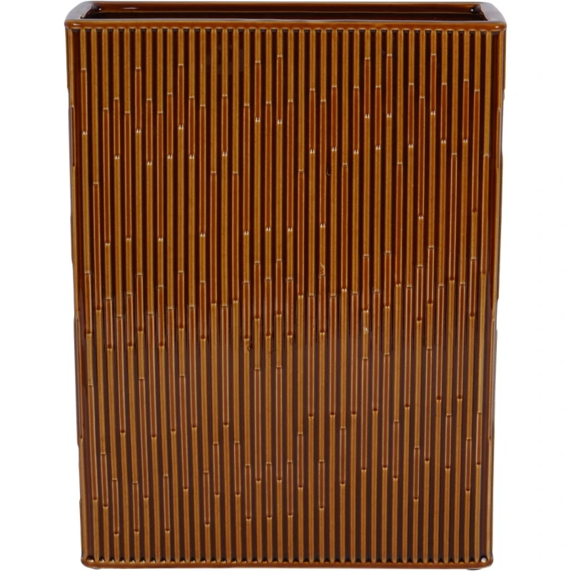 Glazed ceramic vase for a sideboard