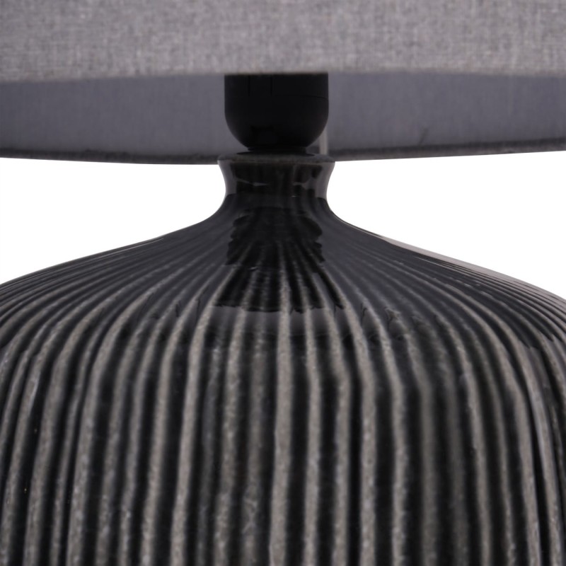 Dark table lamp for a sideboard or console