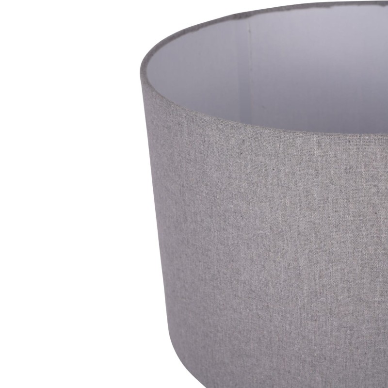 Grey ceramic lamp for a bedroom