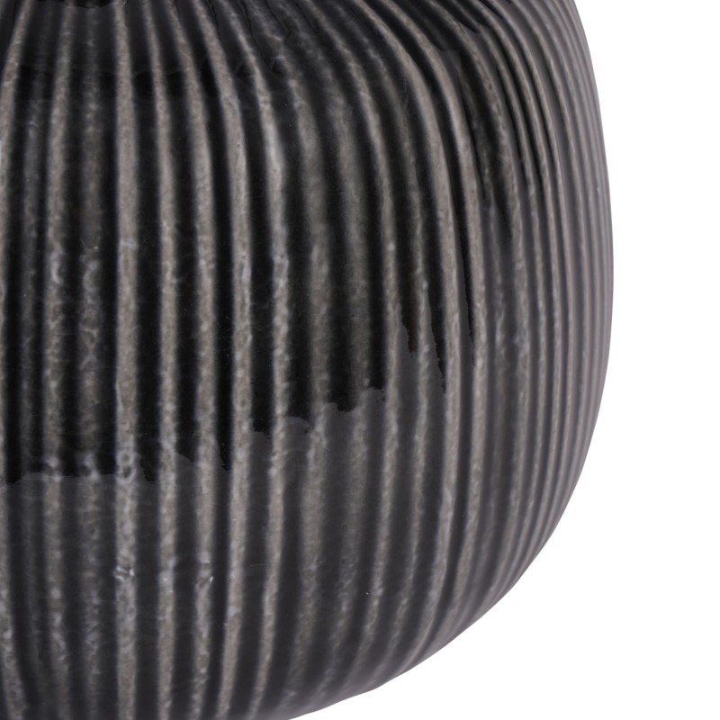 Grey ceramic lamp for a bedroom