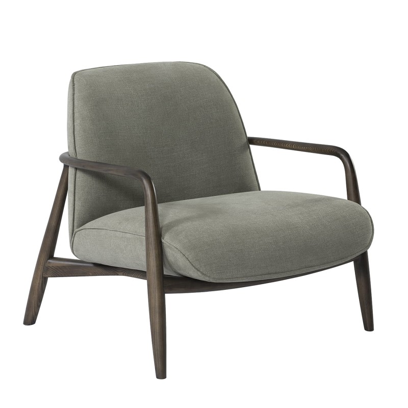 Retro Green Armchair – Green Armchair with Wooden Frame