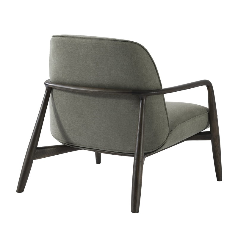 Retro Green Armchair – Green Armchair with Wooden Frame