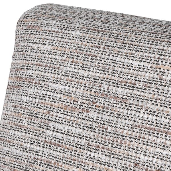 Retro Mode grey accent chair with wooden frame