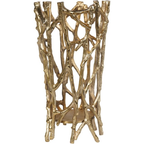 Sloane Gold Sculptural Candle Holder 28.5 cm