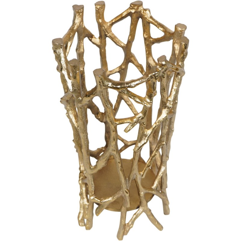 Decorative aluminium candle holder for a living room