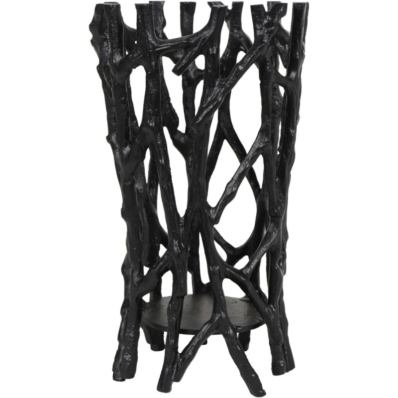 Sloane Black candle holder 23 cm in aluminium