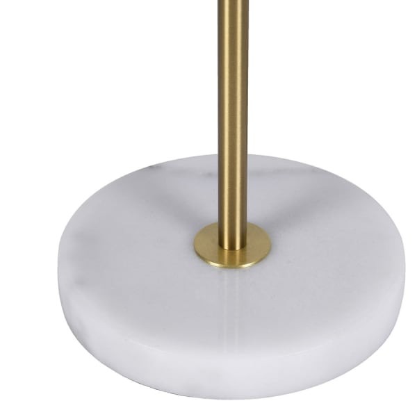 Luxury Gold Table Lamp, 73 cm – Marble Base, Gold Details & Linen Shade