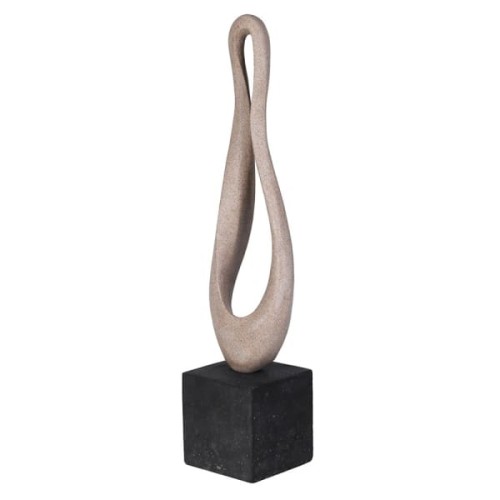 Beige Abstract Sculpture Maldon Sand 69 cm