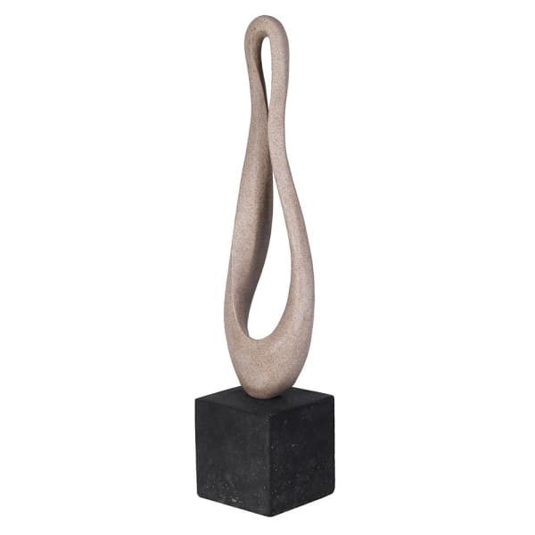 Beige Abstract Sculpture Maldon Sand 69 cm