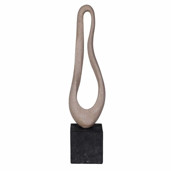 Beige Abstract Sculpture Maldon Sand 69 cm