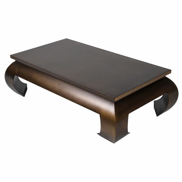 Belgrave Antique Gold Stainless Steel Coffee Table – 140 × 80 cm