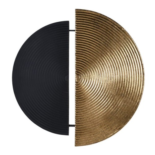Novum Black & Gold Metal Wall Art 76 cm 