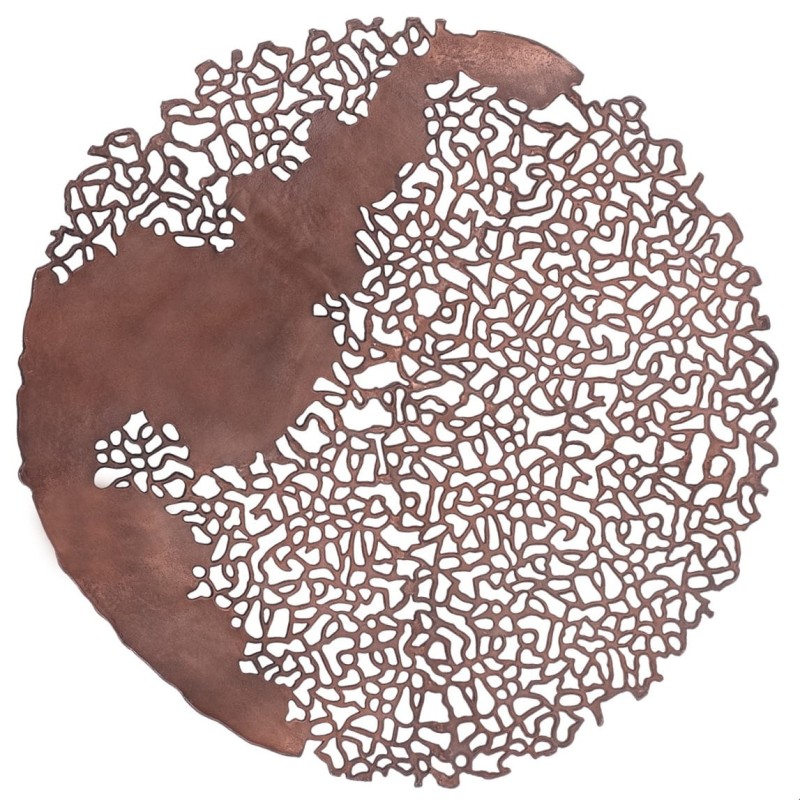 Chelsea Bronze Wall Decoration, 92 cm Aluminium Disc with Openwork Pattern