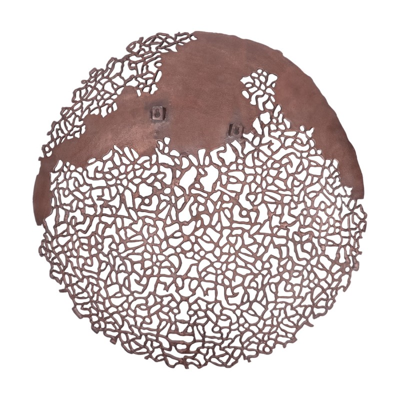 Aluminium wall decoration inspired by coral texture