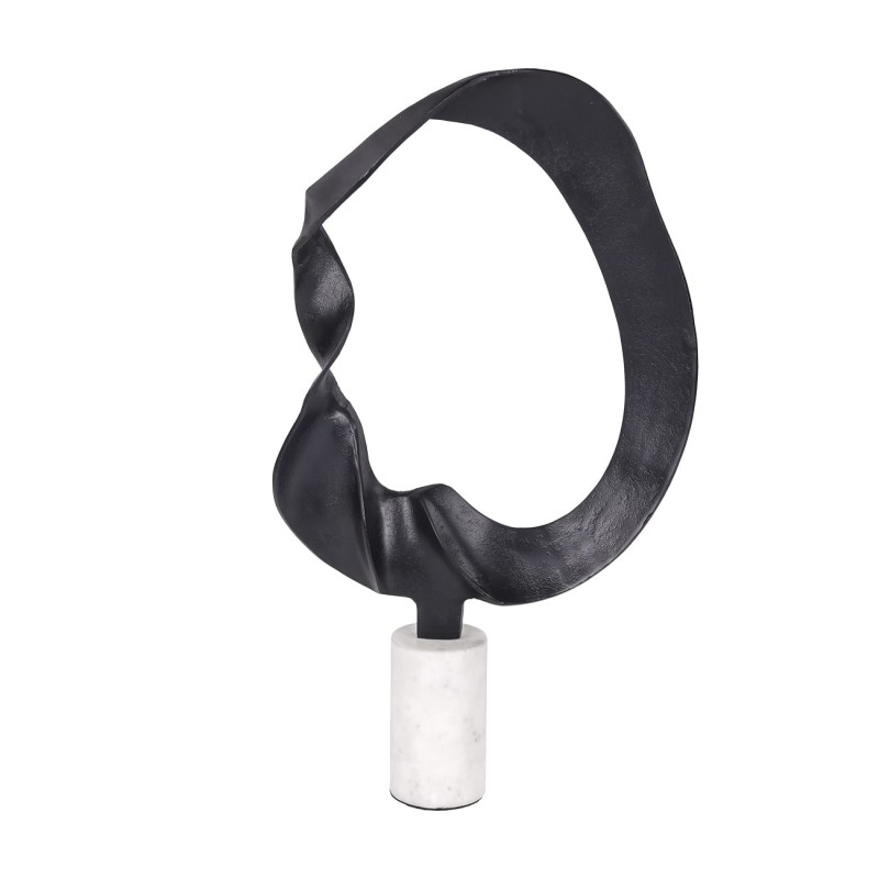 Bromley Large Black Aluminium Sculpture – 68 cm