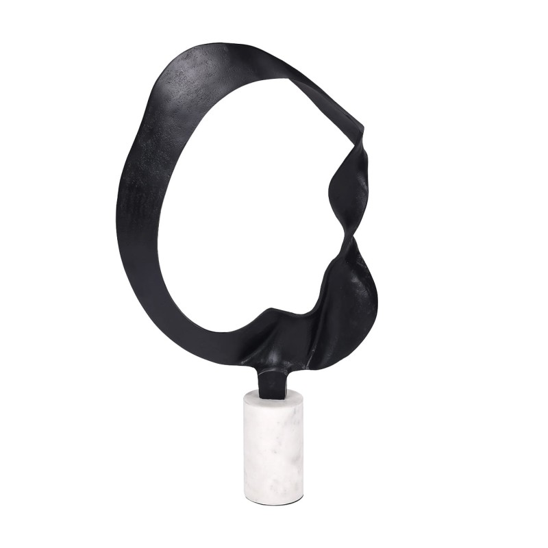 Bromley Large Black Aluminium Sculpture – 68 cm