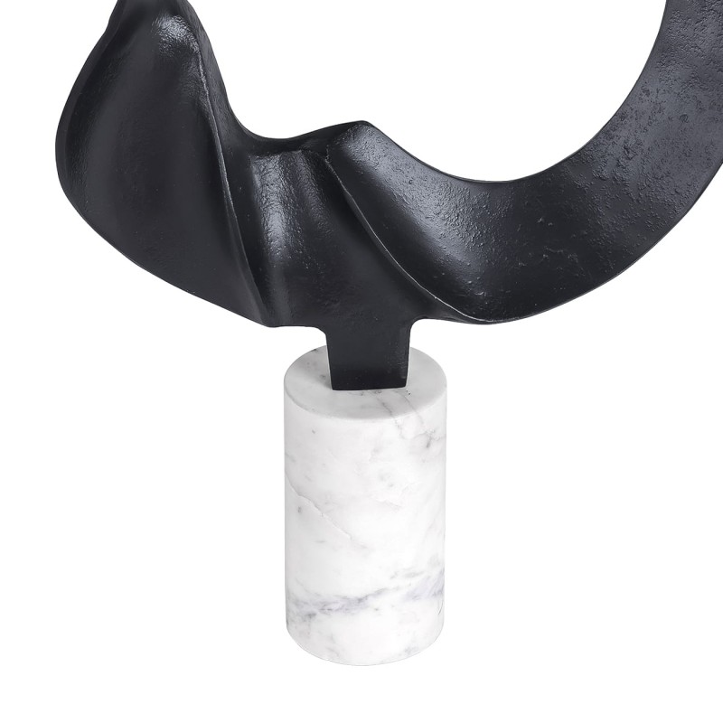 Bromley Contemporary Black Abstract Sculpture – 68 cm