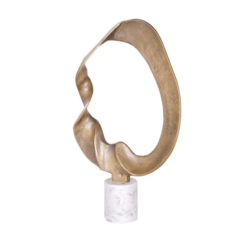 Bromley Gold Sculpture – 51 cm Modern Aluminium Abstract Sculpture