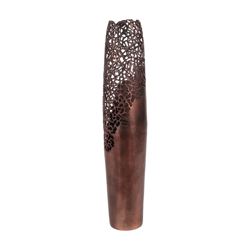 Tall bronze aluminium decorative vase