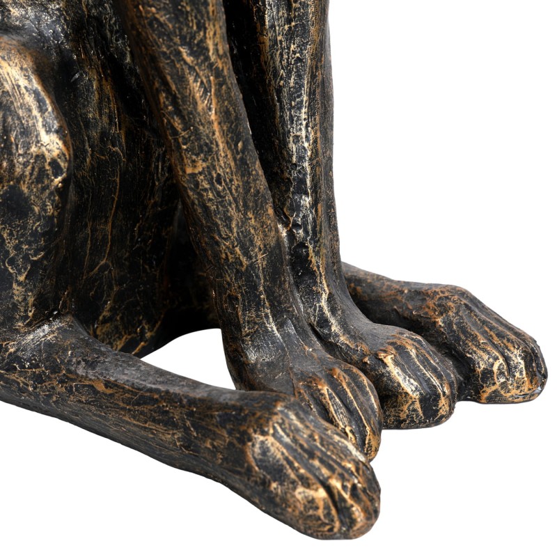 Hare Bronze Sculpture – 46 cm Resin Rabbit Decorative Figure