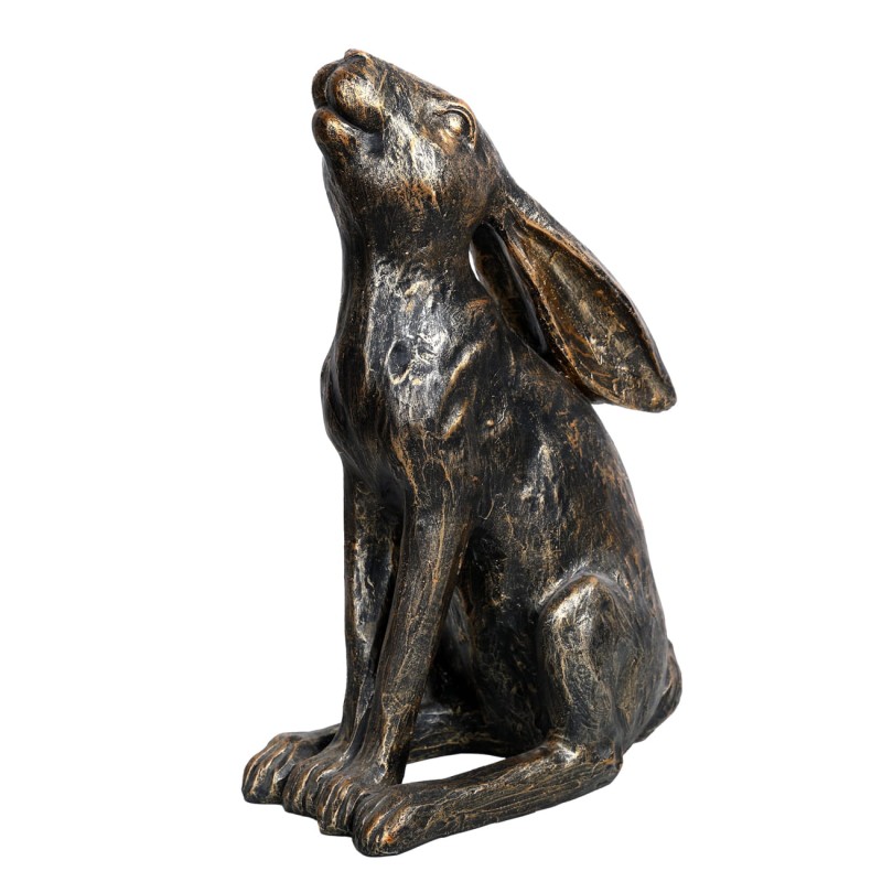 Hare Bronze Small resin sculpture measuring 36 cm high