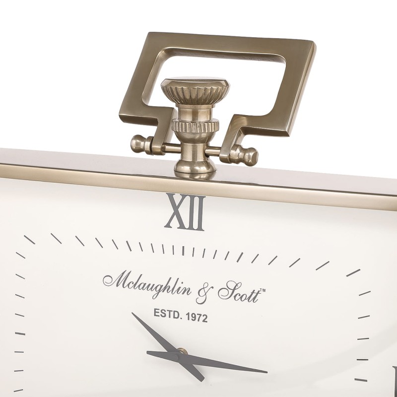 Gold clock for a wide sideboard or console table