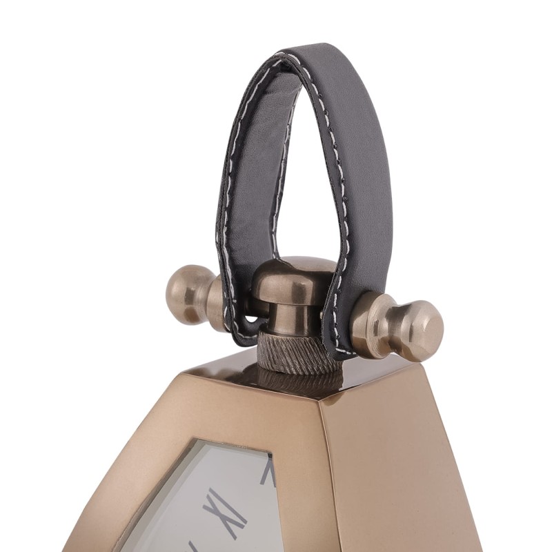Gold desk clock for a home office