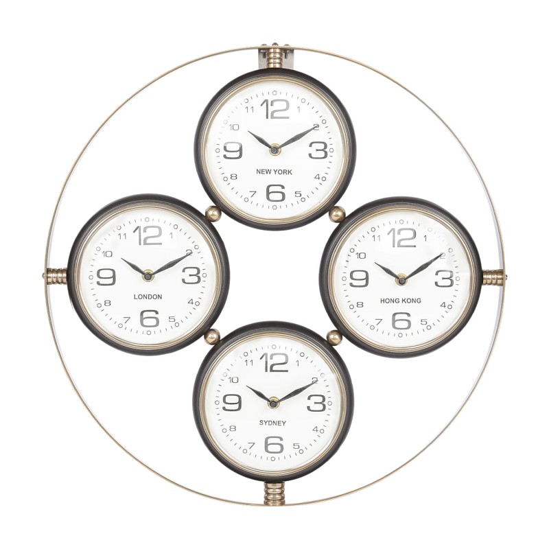 Chester world time wall clock measuring 50 cm
