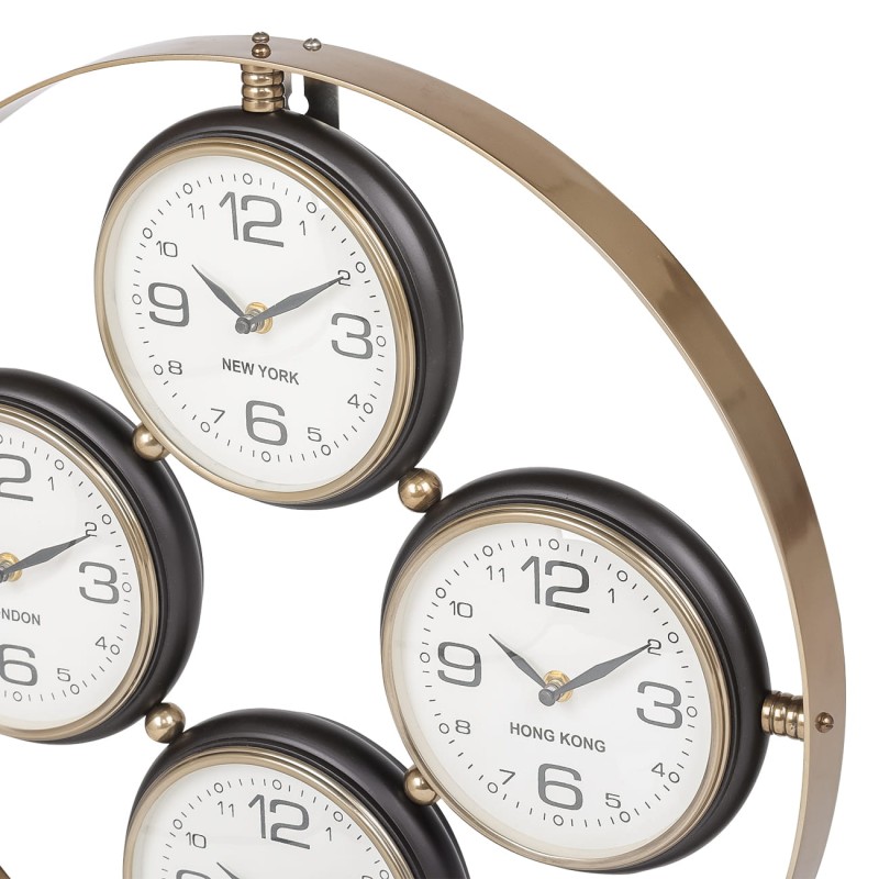 Chester clock with four separate time zone dials