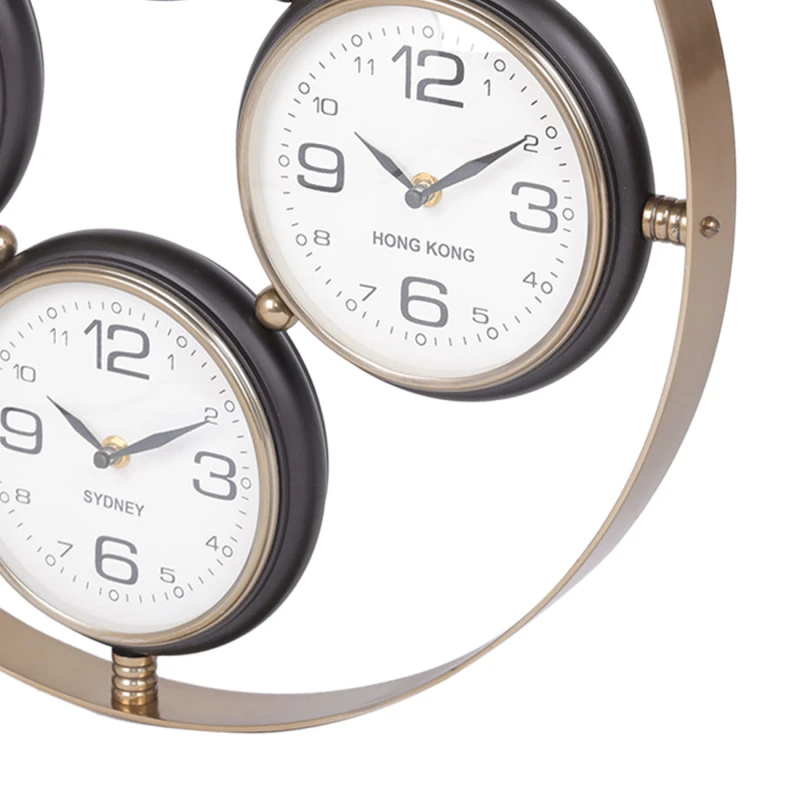 Decorative wall clock for a living room