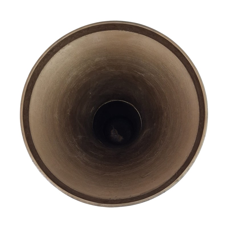 Large metal floor vase for a living room