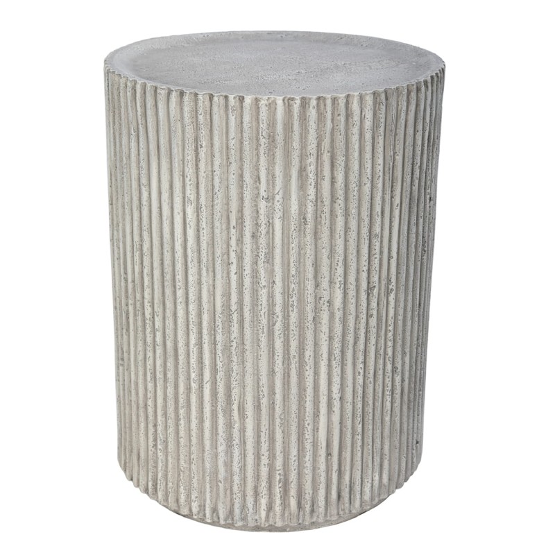 Stone round side table measuring 57 cm high