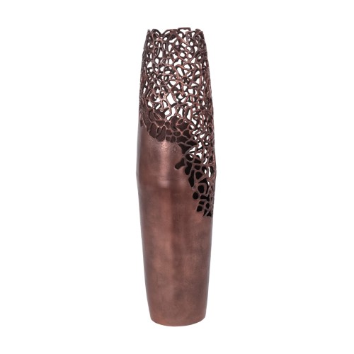 Chelsea Bronze Floor Vase 91 cm – Tall Openwork Aluminium Decorative Vase
