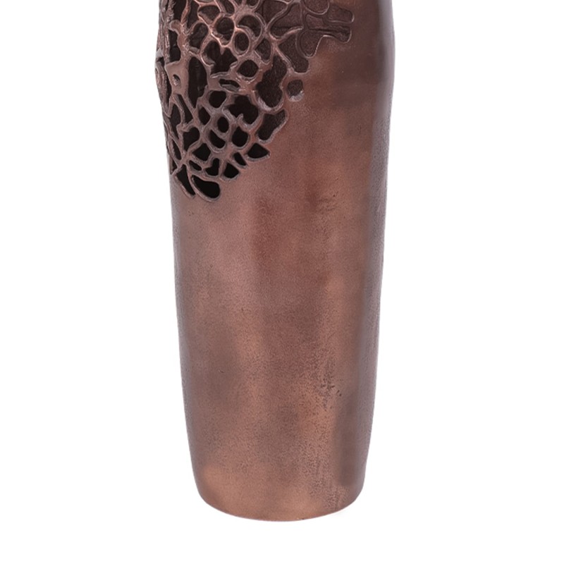 Bronze metal floor vase